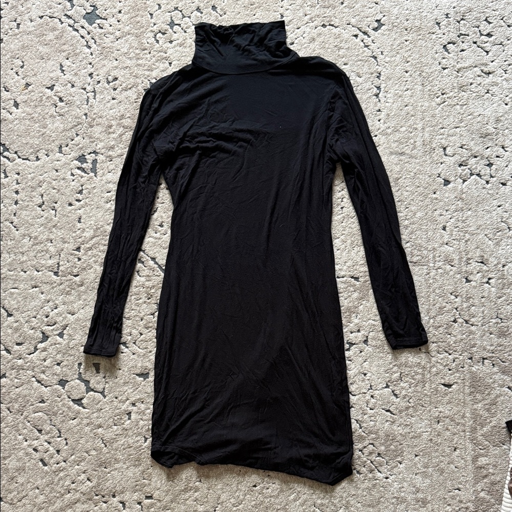 LBD Black Turtleneck Dress